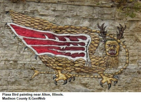 Piasa Bird, near Alton, Illinois