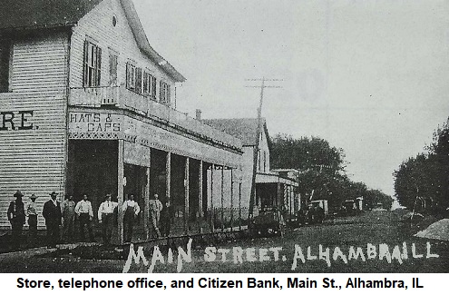 Main Street, Alhambra, Illinois